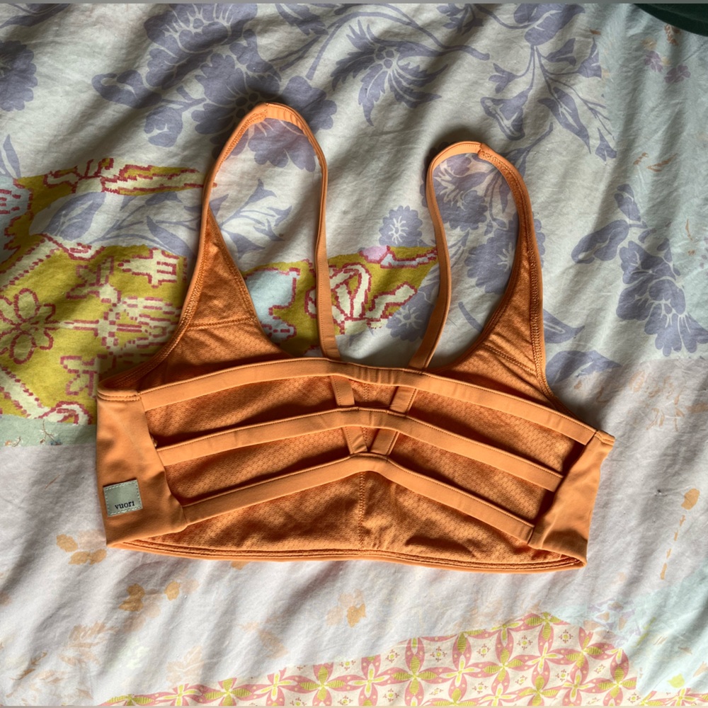 Vuori Orange Sports Bra